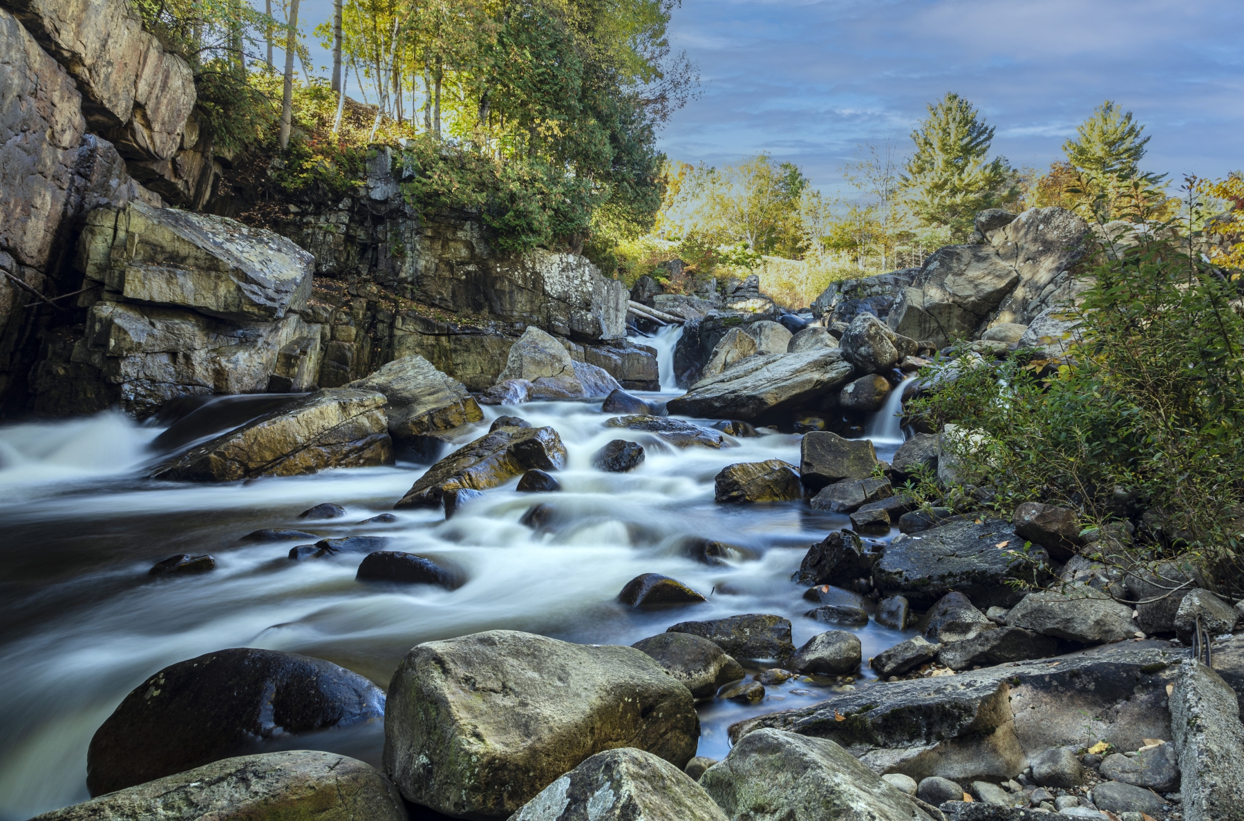 Near Flume Falls, Ausable River, New York